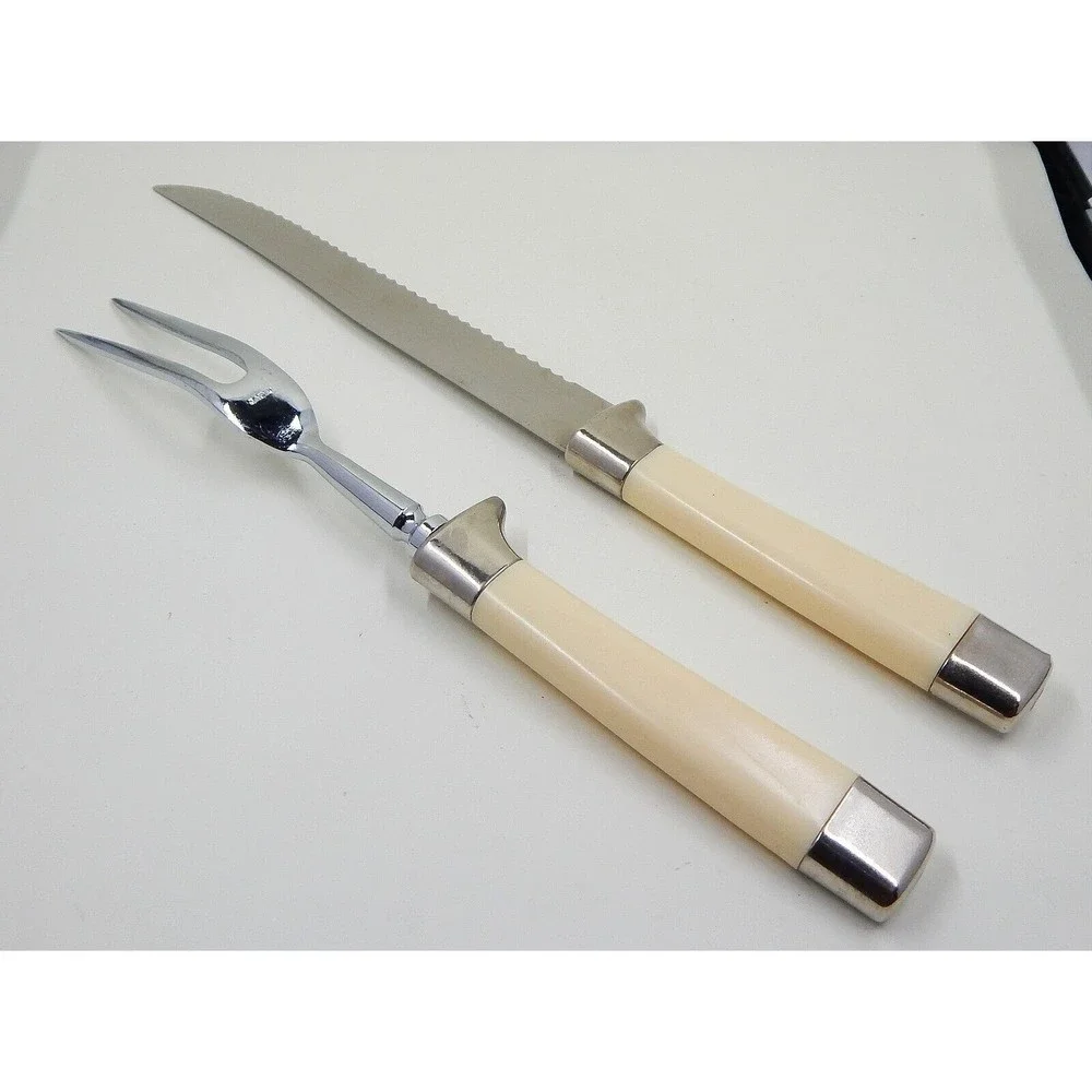 Regent Sheffield Cutlery Set Stainless Steel Blades Carving Knife Fork England